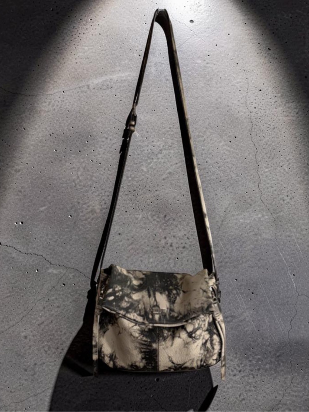 Aimee Kestenberg Neutral Tie-Dye Leather Crossbody Bag - Picture 5 of 16